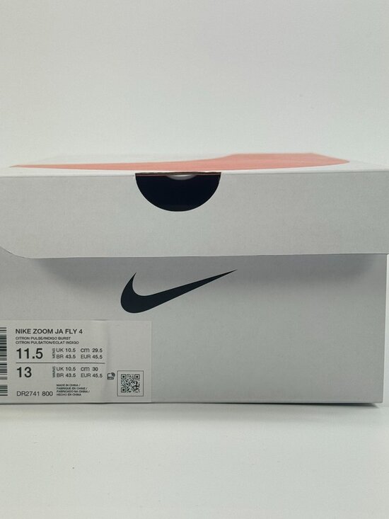 Nike Zoom Ja Fly 4 \'Citron Pulse\' DR2741-800 Track size 11.5